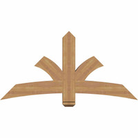 60"W x 30"H x 5 1/2"D x 5 1/2"F, 12/12 Pitch, Davenport Smooth Timber Gable Bracket, Western Red Cedar
