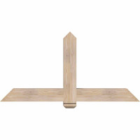60"W x 30"H x 5 1/2"D x 5 1/2"F, 12/12 Pitch, Eugene Smooth Timber Gable Bracket, Douglas Fir