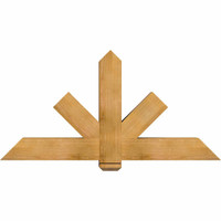 60"W x 30"H x 06"D x 6"F, 12/12 Pitch, Kennewick Rough Sawn Timber Gable Bracket, Western Red Cedar