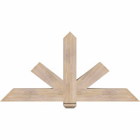 60"W x 30"H x 5 1/2"D x 5 1/2"F, 12/12 Pitch, Kennewick Smooth Timber Gable Bracket, Douglas Fir
