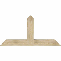 60"W x 30"H x 06"D x 6"F, 12/12 Pitch, Portland Rough Sawn Timber Gable Bracket, Douglas Fir