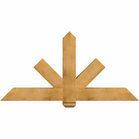 60"W x 30"H x 5 1/2"D x 5 1/2"F, 12/12 Pitch, Kennewick Smooth Timber Gable Bracket, Western Red Cedar