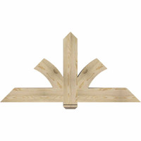 60"W x 30"H x 06"D x 6"F, 12/12 Pitch, Redmond Rough Sawn Timber Gable Bracket, Douglas Fir