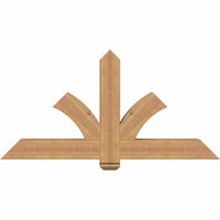 60"W x 30"H x 5 1/2"D x 5 1/2"F, 12/12 Pitch, Redmond Smooth Timber Gable Bracket, Western Red Cedar