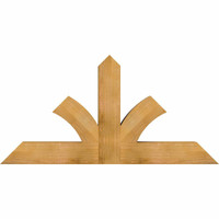 60"W x 30"H x 06"D x 6"F, 12/12 Pitch, Richland Rough Sawn Timber Gable Bracket, Western Red Cedar
