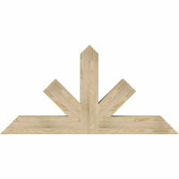 60"W x 30"H x 06"D x 6"F, 12/12 Pitch, Saratoga Rough Sawn Timber Gable Bracket, Douglas Fir