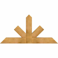 60"W x 30"H x 06"D x 6"F, 12/12 Pitch, Saratoga Rough Sawn Timber Gable Bracket, Western Red Cedar