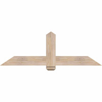 60"W x 20"H x 3 1/2"D x 5 1/2"F, 08/12 Pitch, Eugene Smooth Timber Gable Bracket, Douglas Fir