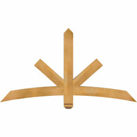 60"W x 32"H x 04"D x 4"F, 13/12 Pitch, Alberta Rough Sawn Timber Gable Bracket, Western Red Cedar