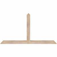 60"W x 32"H x 3 1/2"D x 3 1/2"F, 13/12 Pitch, Portland Smooth Timber Gable Bracket, Douglas Fir
