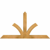 60"W x 32"H x 04"D x 4"F, 13/12 Pitch, Richland Rough Sawn Timber Gable Bracket, Western Red Cedar