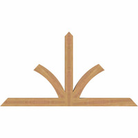 60"W x 32"H x 3 1/2"D x 3 1/2"F, 13/12 Pitch, Richland Smooth Timber Gable Bracket, Western Red Cedar