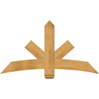 60"W x 32"H x 04"D x 6"F, 13/12 Pitch, Alberta Rough Sawn Timber Gable Bracket, Western Red Cedar