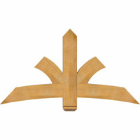 60"W x 32"H x 04"D x 6"F, 13/12 Pitch, Davenport Rough Sawn Timber Gable Bracket, Western Red Cedar