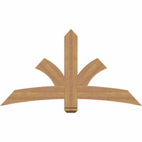 60"W x 32"H x 3 1/2"D x 5 1/2"F, 13/12 Pitch, Davenport Smooth Timber Gable Bracket, Western Red Cedar