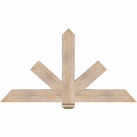 60"W x 32"H x 3 1/2"D x 5 1/2"F, 13/12 Pitch, Kennewick Smooth Timber Gable Bracket, Douglas Fir
