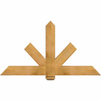 60"W x 32"H x 3 1/2"D x 5 1/2"F, 13/12 Pitch, Kennewick Smooth Timber Gable Bracket, Western Red Cedar