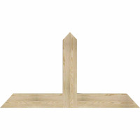 60"W x 32"H x 04"D x 6"F, 13/12 Pitch, Portland Rough Sawn Timber Gable Bracket, Douglas Fir