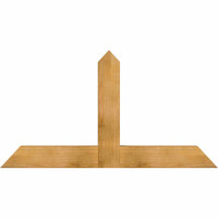 60"W x 32"H x 04"D x 6"F, 13/12 Pitch, Portland Rough Sawn Timber Gable Bracket, Western Red Cedar