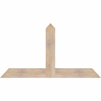 60"W x 32"H x 3 1/2"D x 5 1/2"F, 13/12 Pitch, Portland Smooth Timber Gable Bracket, Douglas Fir
