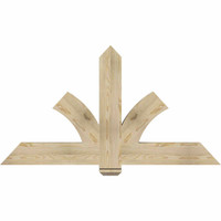 60"W x 32"H x 04"D x 6"F, 13/12 Pitch, Redmond Rough Sawn Timber Gable Bracket, Douglas Fir