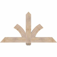 60"W x 32"H x 3 1/2"D x 5 1/2"F, 13/12 Pitch, Redmond Smooth Timber Gable Bracket, Douglas Fir