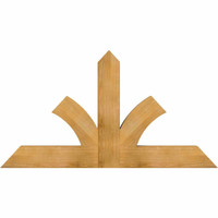 60"W x 32"H x 04"D x 6"F, 13/12 Pitch, Richland Rough Sawn Timber Gable Bracket, Western Red Cedar