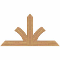 60"W x 32"H x 3 1/2"D x 5 1/2"F, 13/12 Pitch, Richland Smooth Timber Gable Bracket, Western Red Cedar