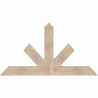 60"W x 32"H x 3 1/2"D x 5 1/2"F, 13/12 Pitch, Saratoga Smooth Timber Gable Bracket, Douglas Fir