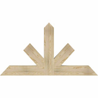 60"W x 32"H x 04"D x 6"F, 13/12 Pitch, Saratoga Rough Sawn Timber Gable Bracket, Douglas Fir