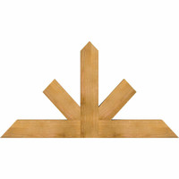 60"W x 32"H x 04"D x 6"F, 13/12 Pitch, Saratoga Rough Sawn Timber Gable Bracket, Western Red Cedar