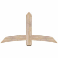 60"W x 32"H x 5 1/2"D x 5 1/2"F, 13/12 Pitch, Bellingham Smooth Timber Gable Bracket, Douglas Fir