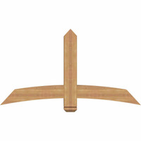 60"W x 32"H x 5 1/2"D x 5 1/2"F, 13/12 Pitch, Bellingham Smooth Timber Gable Bracket, Western Red Cedar