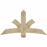 60"W x 32"H x 06"D x 6"F, 13/12 Pitch, Davenport Rough Sawn Timber Gable Bracket, Douglas Fir