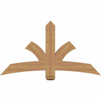 60"W x 32"H x 5 1/2"D x 5 1/2"F, 13/12 Pitch, Davenport Smooth Timber Gable Bracket, Western Red Cedar