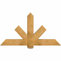 60"W x 32"H x 06"D x 6"F, 13/12 Pitch, Kennewick Rough Sawn Timber Gable Bracket, Western Red Cedar