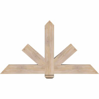 60"W x 32"H x 5 1/2"D x 5 1/2"F, 13/12 Pitch, Kennewick Smooth Timber Gable Bracket, Douglas Fir