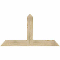 60"W x 32"H x 06"D x 6"F, 13/12 Pitch, Portland Rough Sawn Timber Gable Bracket, Douglas Fir