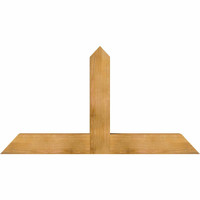 60"W x 32"H x 06"D x 6"F, 13/12 Pitch, Portland Rough Sawn Timber Gable Bracket, Western Red Cedar
