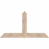 60"W x 32"H x 5 1/2"D x 5 1/2"F, 13/12 Pitch, Portland Smooth Timber Gable Bracket, Douglas Fir