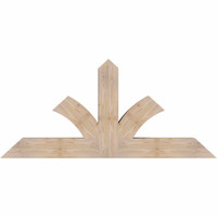 60"W x 27"H x 5 1/2"D x 5 1/2"F, 11/12 Pitch, Richland Smooth Timber Gable Bracket, Douglas Fir