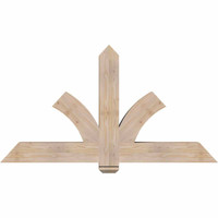 60"W x 32"H x 5 1/2"D x 5 1/2"F, 13/12 Pitch, Redmond Smooth Timber Gable Bracket, Douglas Fir