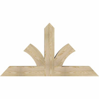 60"W x 32"H x 06"D x 6"F, 13/12 Pitch, Richland Rough Sawn Timber Gable Bracket, Douglas Fir