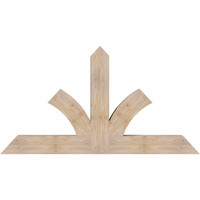 60"W x 32"H x 5 1/2"D x 5 1/2"F, 13/12 Pitch, Richland Smooth Timber Gable Bracket, Douglas Fir