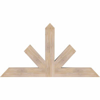 60"W x 32"H x 5 1/2"D x 5 1/2"F, 13/12 Pitch, Saratoga Smooth Timber Gable Bracket, Douglas Fir