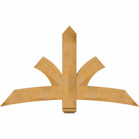 60"W x 35"H x 04"D x 6"F, 14/12 Pitch, Davenport Rough Sawn Timber Gable Bracket, Western Red Cedar
