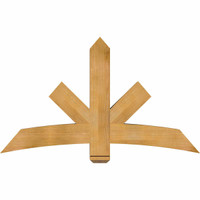 60"W x 35"H x 06"D x 6"F, 14/12 Pitch, Alberta Rough Sawn Timber Gable Bracket, Western Red Cedar