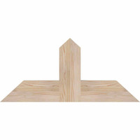 36"W x 16"H x 3 1/2"D x 5 1/2"F, 11/12 Pitch, Portland Smooth Timber Gable Bracket, Douglas Fir