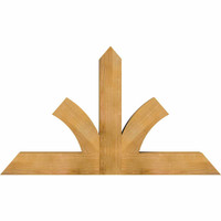60"W x 35"H x 06"D x 6"F, 14/12 Pitch, Richland Rough Sawn Timber Gable Bracket, Western Red Cedar