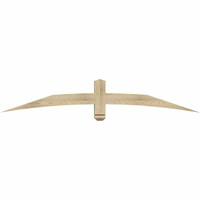 72"W x 12"H x 04"D x 4"F, 04/12 Pitch, Bellingham Rough Sawn Timber Gable Bracket, Douglas Fir